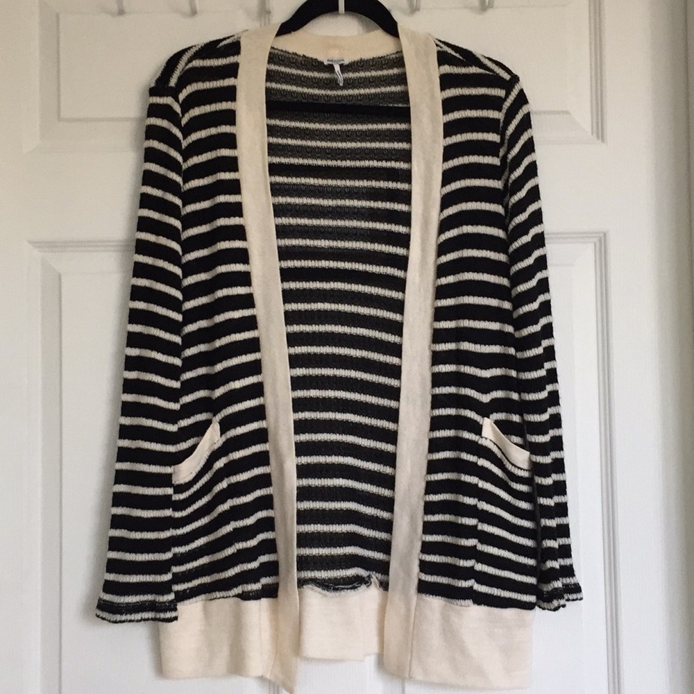 Splendid Striped Knit Cardigan